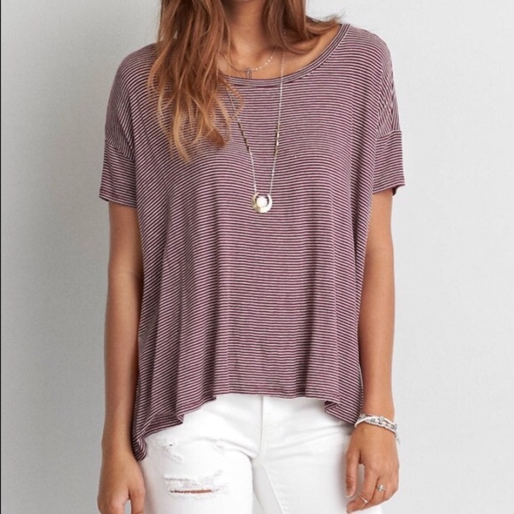 striped oversized t shirt